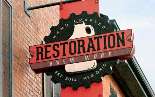 Image of Restoration Brew Worx sign