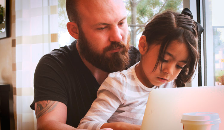 Father and Daughter image