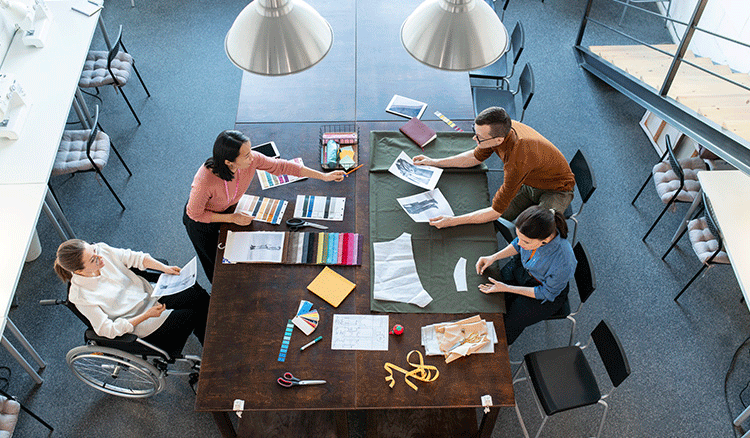 Group of people at a table